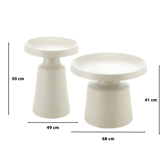 Metal Table Set - 2 Pcs